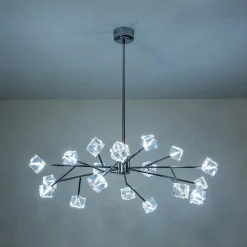 Modern Mid-century Glam Branch Crystal Sputnik Chandelier