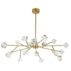 Modern Mid-century Glam Branch Crystal Sputnik Chandelier