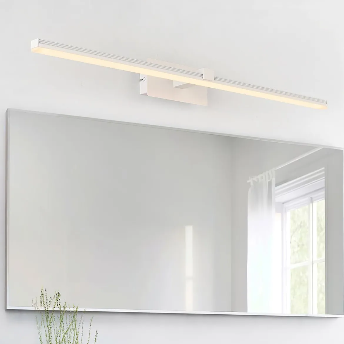 Modern Minimalist LED Linear Bathroom Vanity Light Warm White Wall Sconce