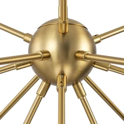 Modern Opal Glass Globe 12-light Sphere Sputnik Chandelier
