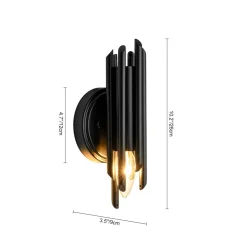 Modern Orchestral Style Trendy Cluster Tube Wall Sconce