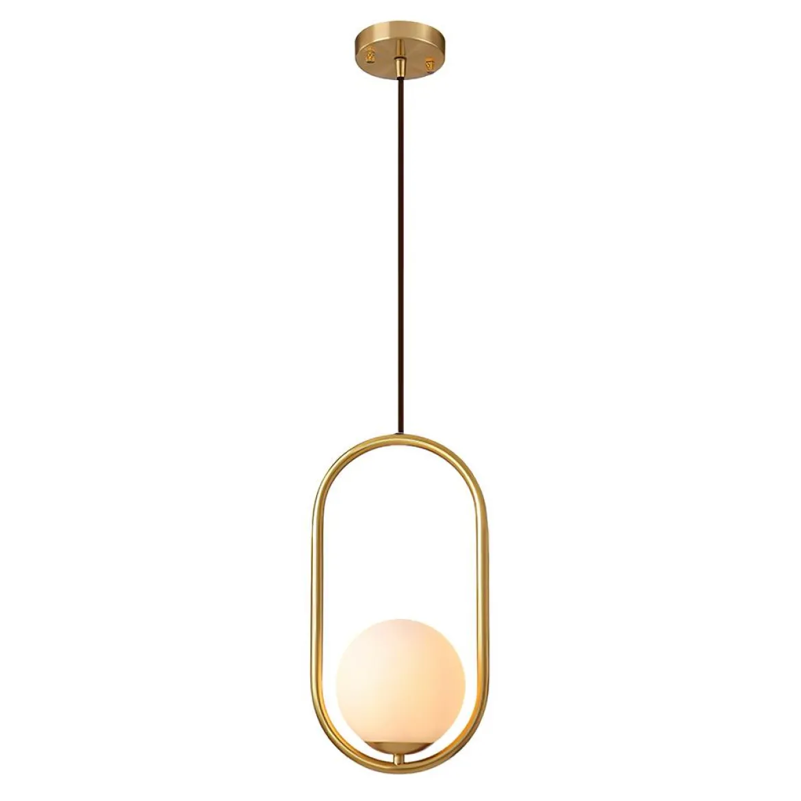 Modern 1-ring Globe Pendant Light