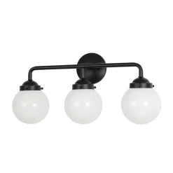 Modern Shine Opal Glass Globe Bathroom Vanity Wall Light