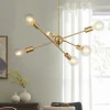 Modern Sphere Gold Sputnik Chandelier