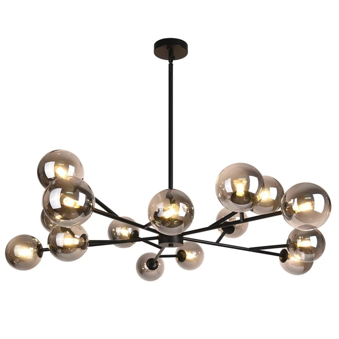 Modern Sputnik Branching Bubble Chandelier