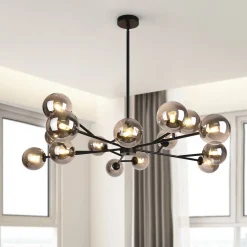 Modern Sputnik Branching Bubble Chandelier