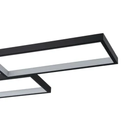 (OpenBox) Black 4-light Rectangular Dimmable LED Kitchen Island Pendant