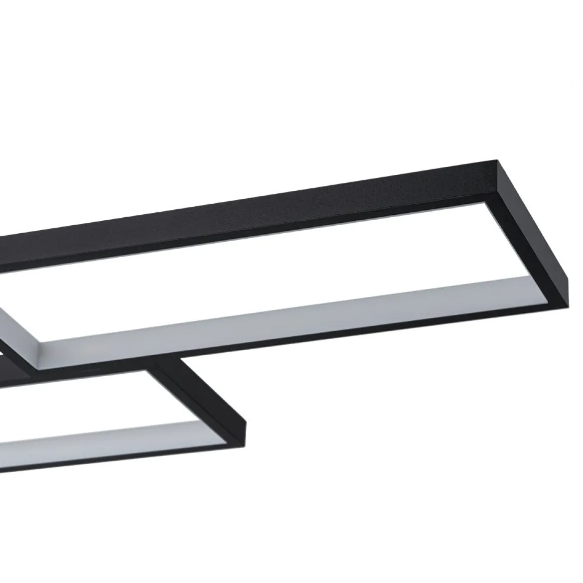 (OpenBox) Black 4-light Rectangular Dimmable LED Kitchen Island Pendant