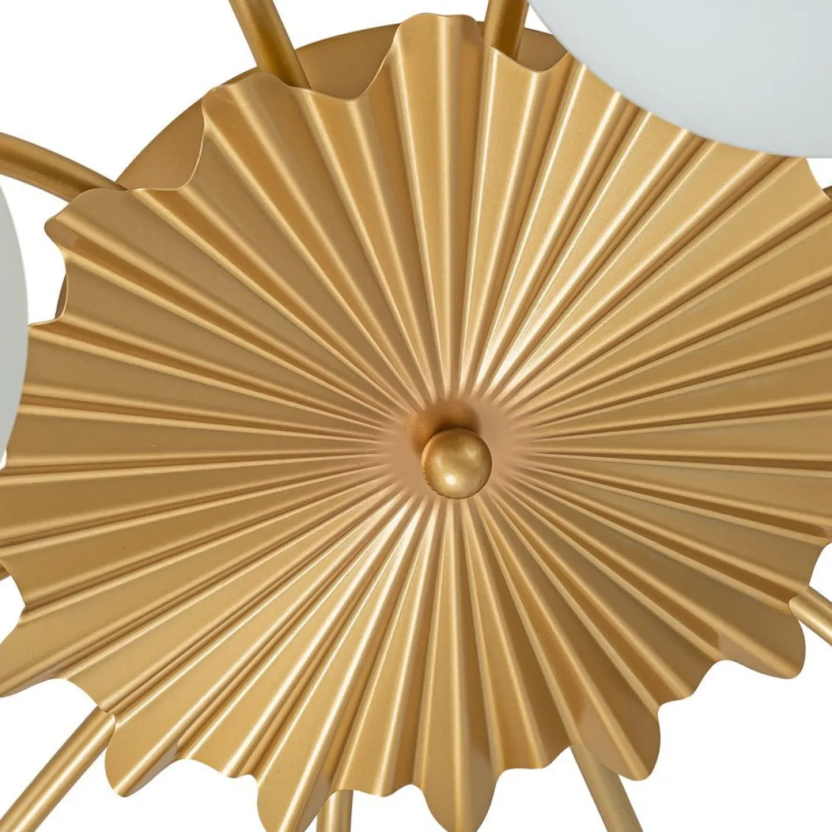 (OpenBox) Blossom 12-Light Opal Glass Bubble Semi Flush Chandelier