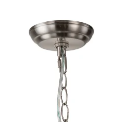 (OpenBox) Brass Cluster Ribbed Glass Globe Bubble Chandelier