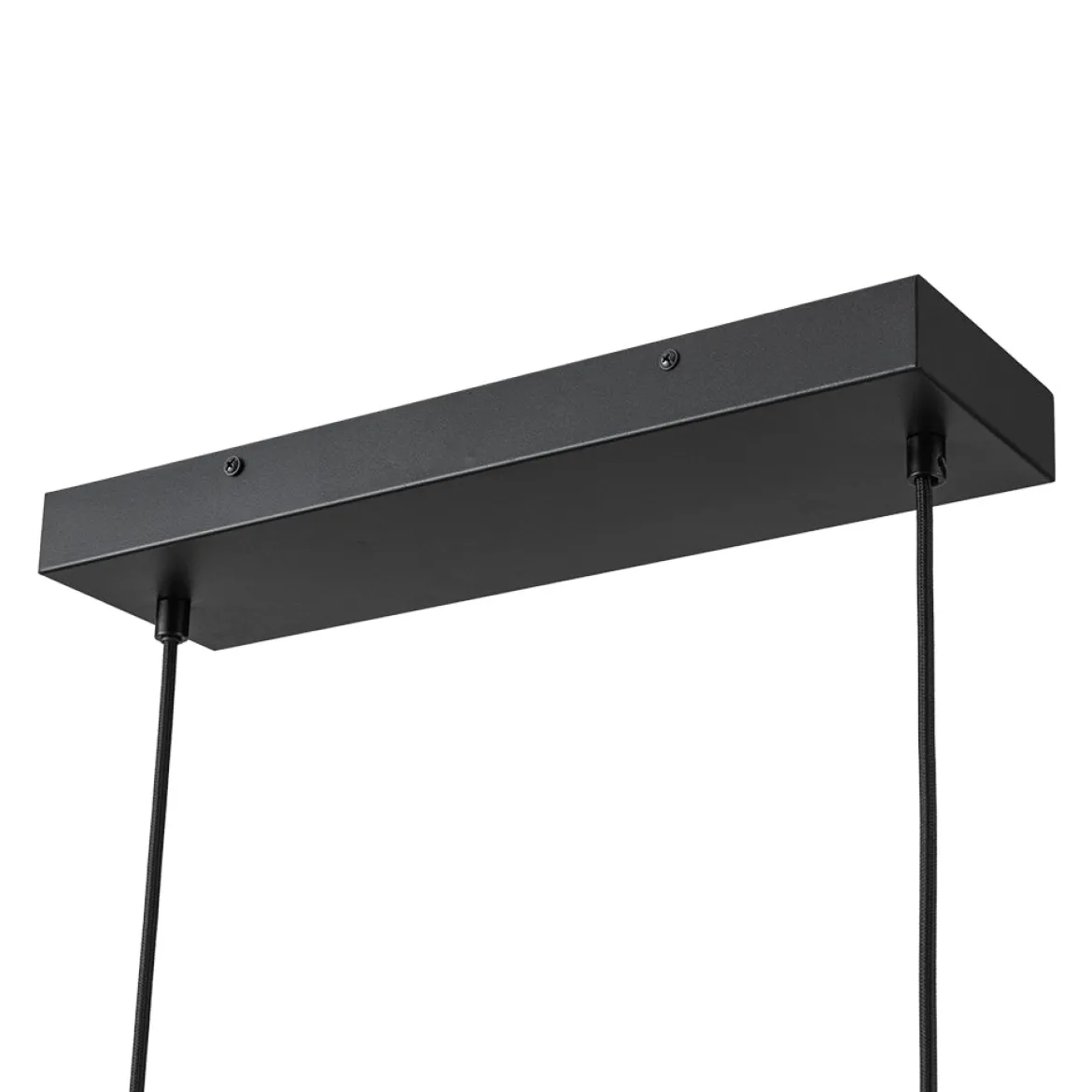 (OpenBox) Dimmable LED Walnut Wood Grain Linear Island Chandelier
