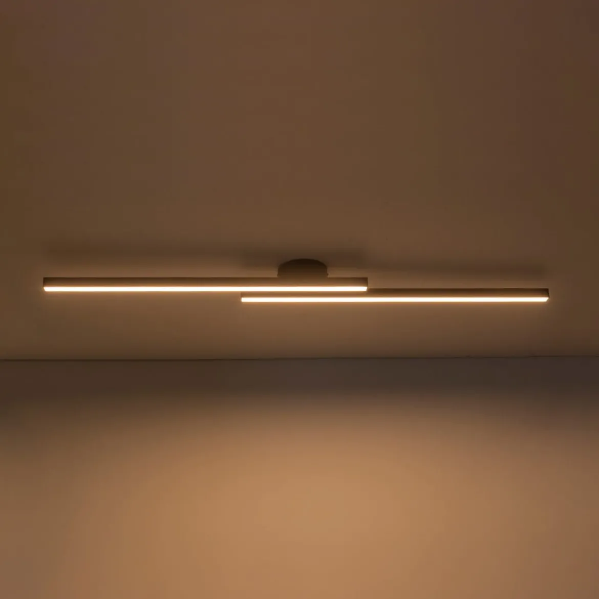 (OpenBox) Dimmable 2-Light Long Strip Linear LED Flush Mount