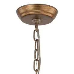 (OpenBox) French Antique Brass Crystal Cage Chandelier