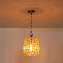 (OpenBox) French Antique Brass Crystal Cage Chandelier