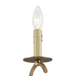(OpenBox) French Farmhouse 5-Light Brass Candle Style Chandelier