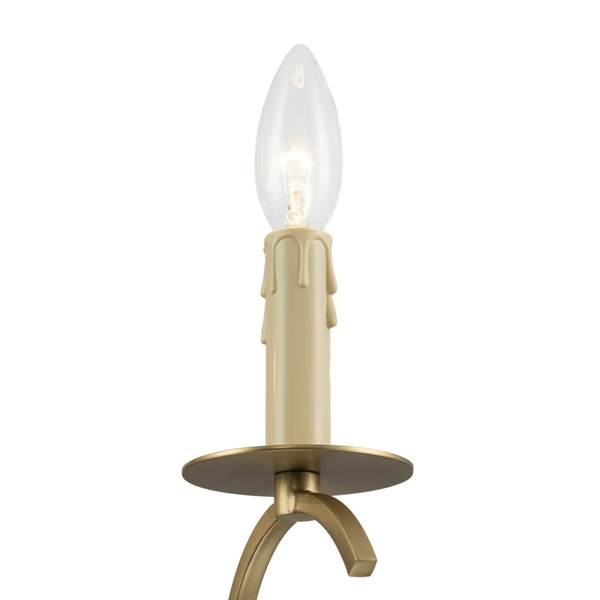 (OpenBox) French Farmhouse 5-Light Brass Candle Style Chandelier