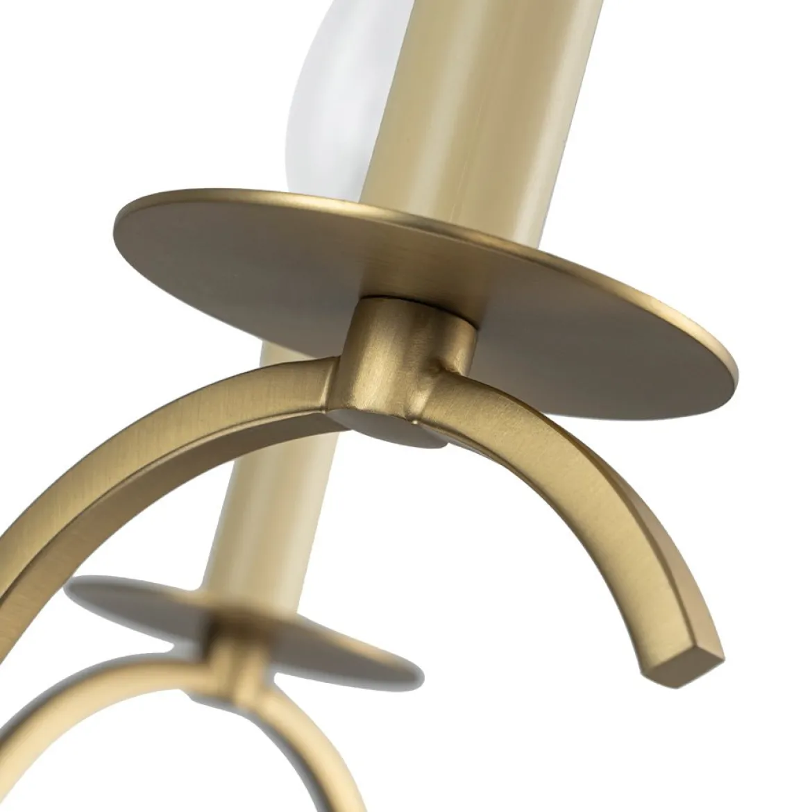 (OpenBox) French Farmhouse 5-Light Brass Candle Style Chandelier