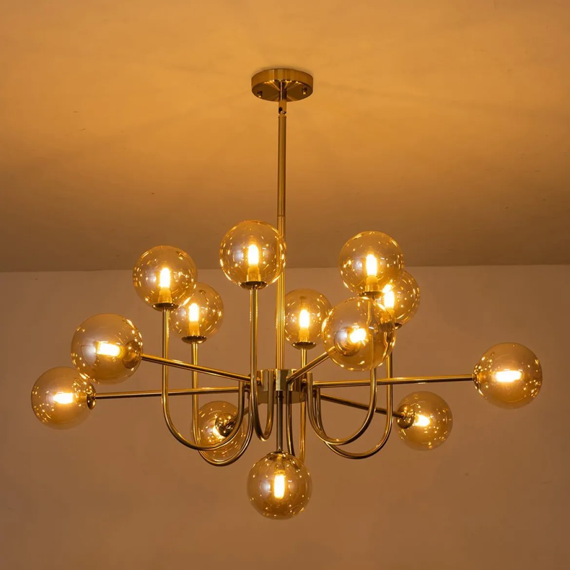 (OpenBox) Glam 13-Light Sputnik Glass Globe Bubble Chandelier