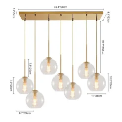 (OpenBox) Globe Cluster Kitchen Island Pendant Light