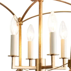 (OpenBox) 4-light French Antique Candle Style Lantern Semi Flush