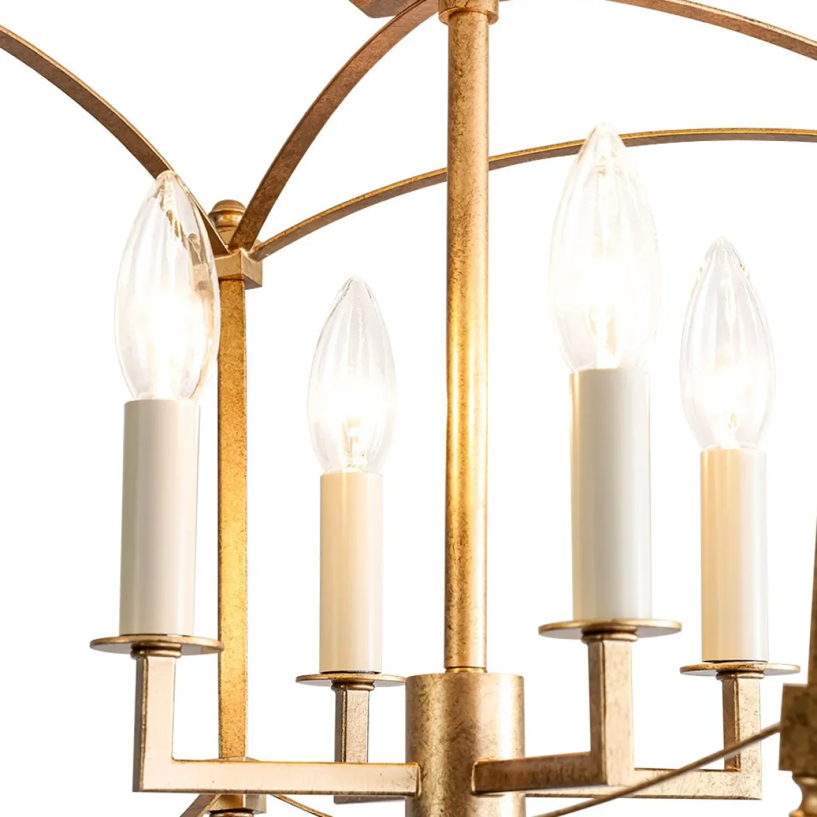 (OpenBox) 4-light French Antique Candle Style Lantern Semi Flush