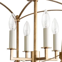 (OpenBox) 4-light French Antique Candle Style Lantern Semi Flush