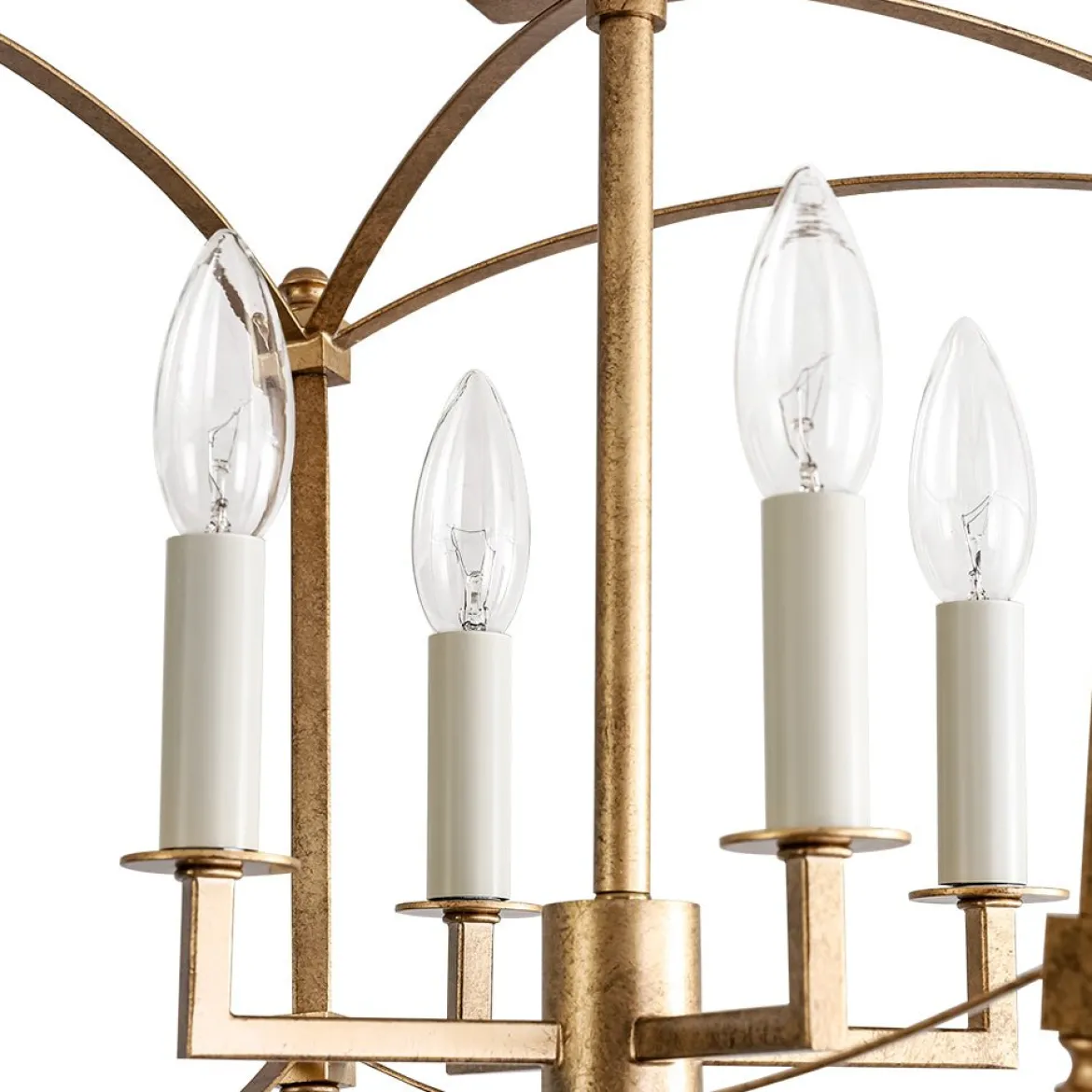 (OpenBox) 4-light French Antique Candle Style Lantern Semi Flush