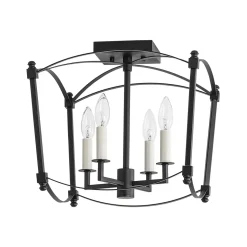 (OpenBox) 4-light French Antique Candle Style Lantern Semi Flush