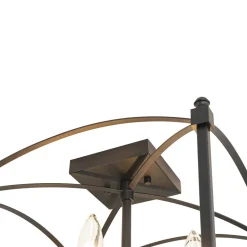 (OpenBox) 4-light French Antique Candle Style Lantern Semi Flush