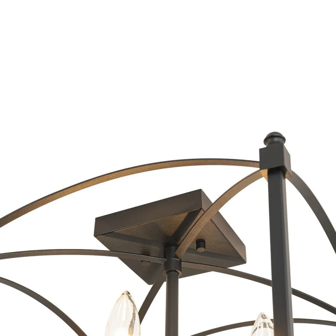 (OpenBox) 4-light French Antique Candle Style Lantern Semi Flush