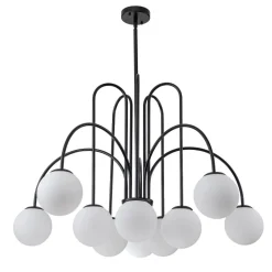 (OpenBox) 10-Light Frosted Glass Globe Bubble Chandelier