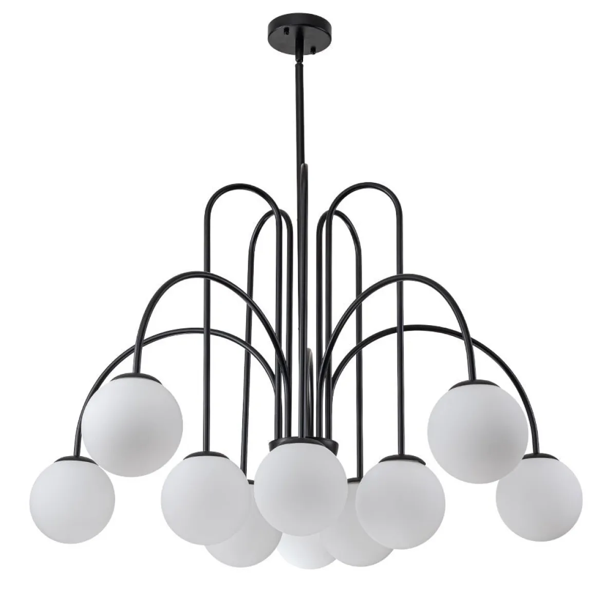 (OpenBox) 10-Light Frosted Glass Globe Bubble Chandelier