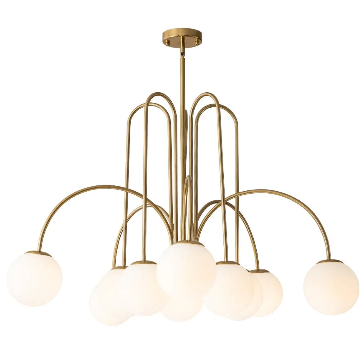 (OpenBox) 10-Light Frosted Glass Globe Bubble Chandelier