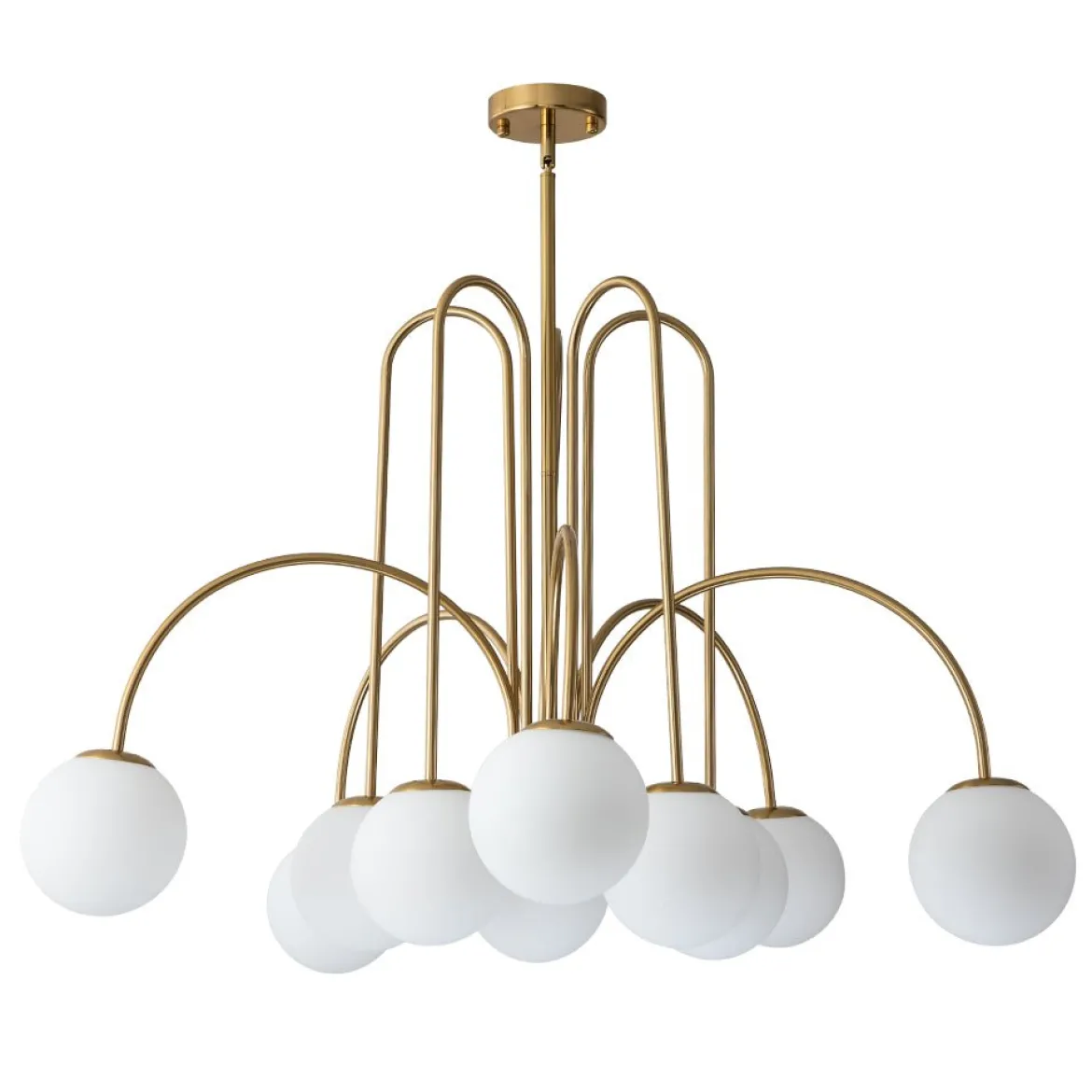 (OpenBox) 10-Light Frosted Glass Globe Bubble Chandelier