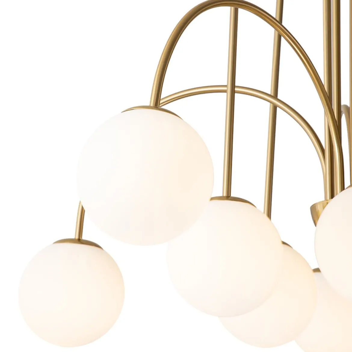 (OpenBox) 10-Light Frosted Glass Globe Bubble Chandelier