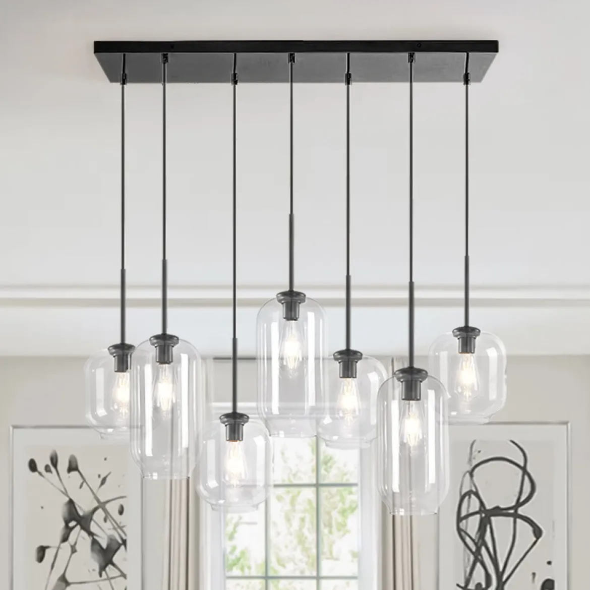 (OpenBox) 7-light Kitchen Island Cluster Pendant Chandelier