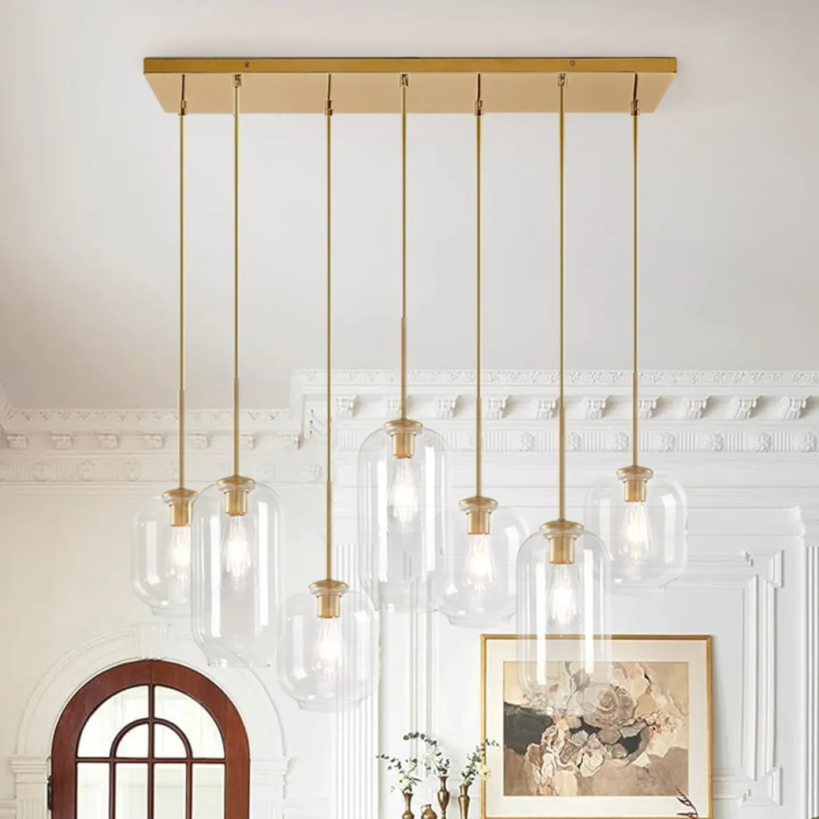 (OpenBox) 7-light Kitchen Island Cluster Pendant Chandelier