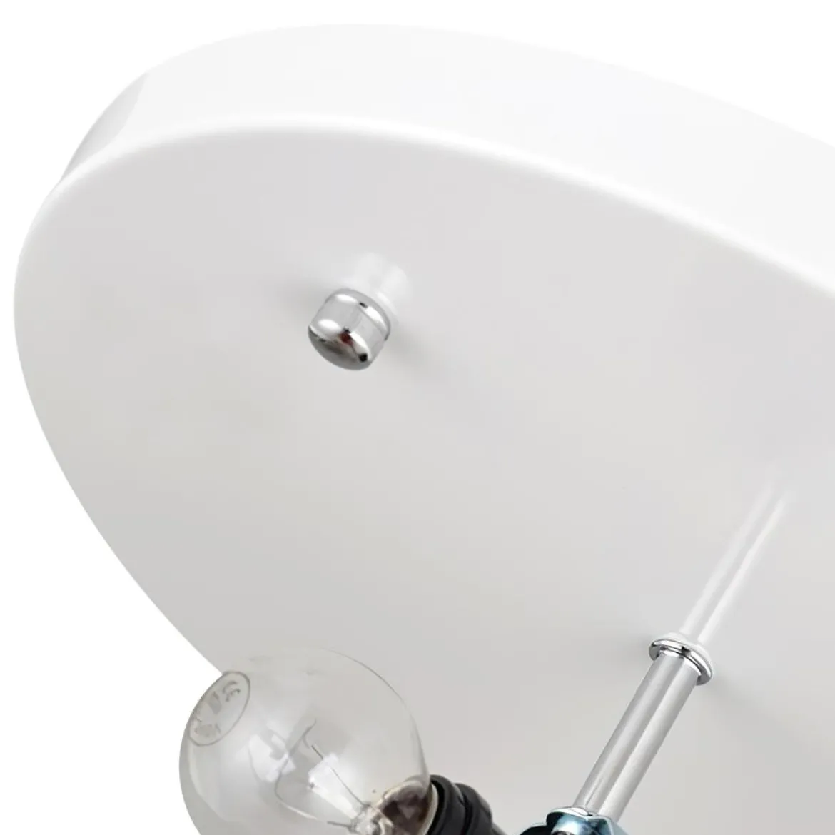 (OpenBox) Mid-Century Modern White Flush Mount Light