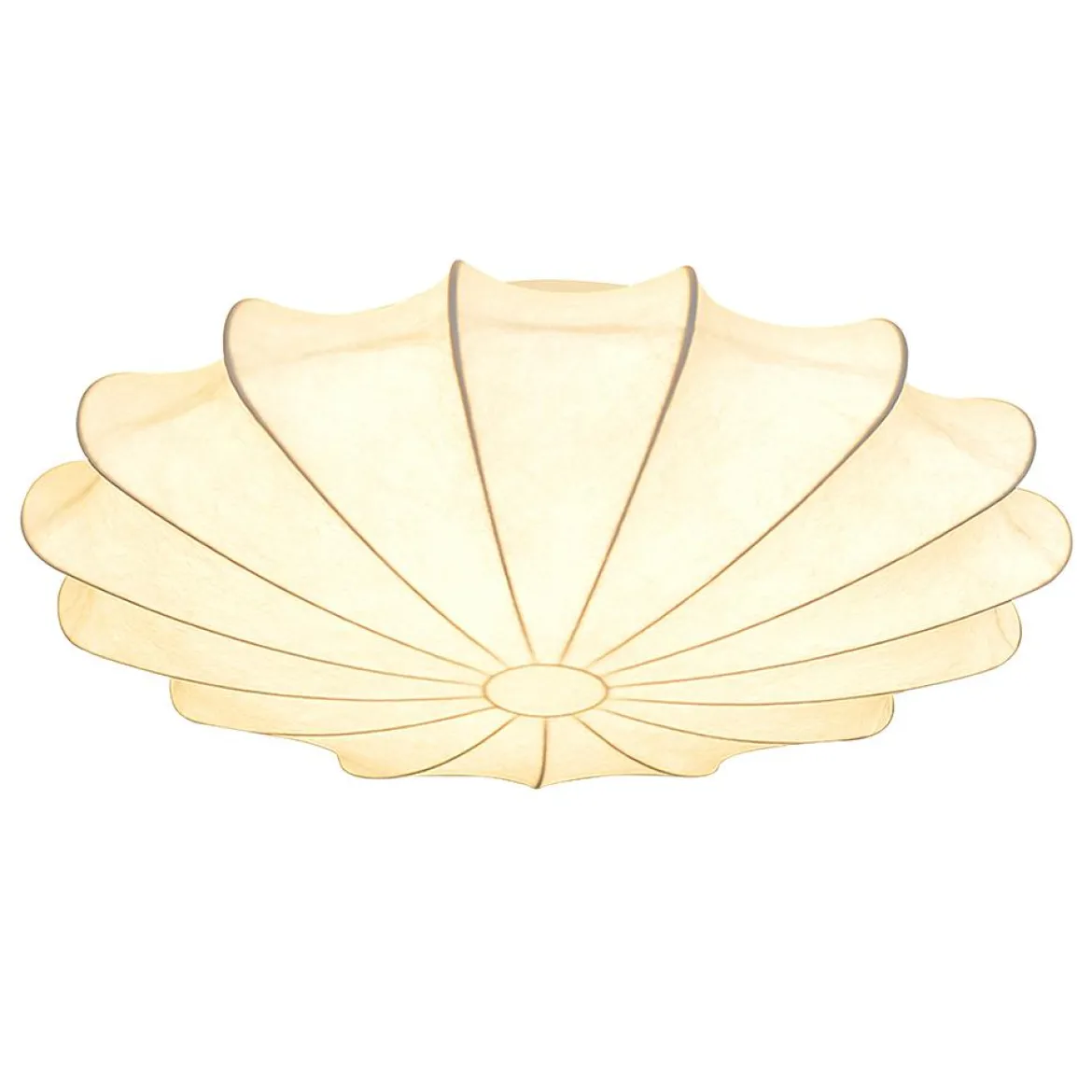 (OpenBox) Mid-Century Modern White Flush Mount Light