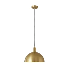 (OpenBox) Modern Brass Single Dome Pendant Light