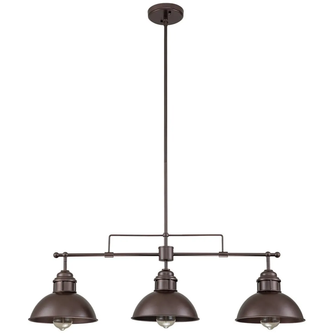 (OpenBox) Modern Farmhouse 3-light Island Pot Lid Dome Pendant