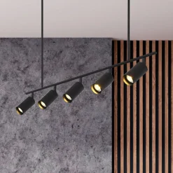(OpenBox) Modern 5-Light Linear Semi Flush Track Light