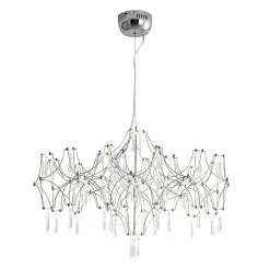 (OpenBox) Modern Luxe Glam Starry Sky LED Crystal Chandelier