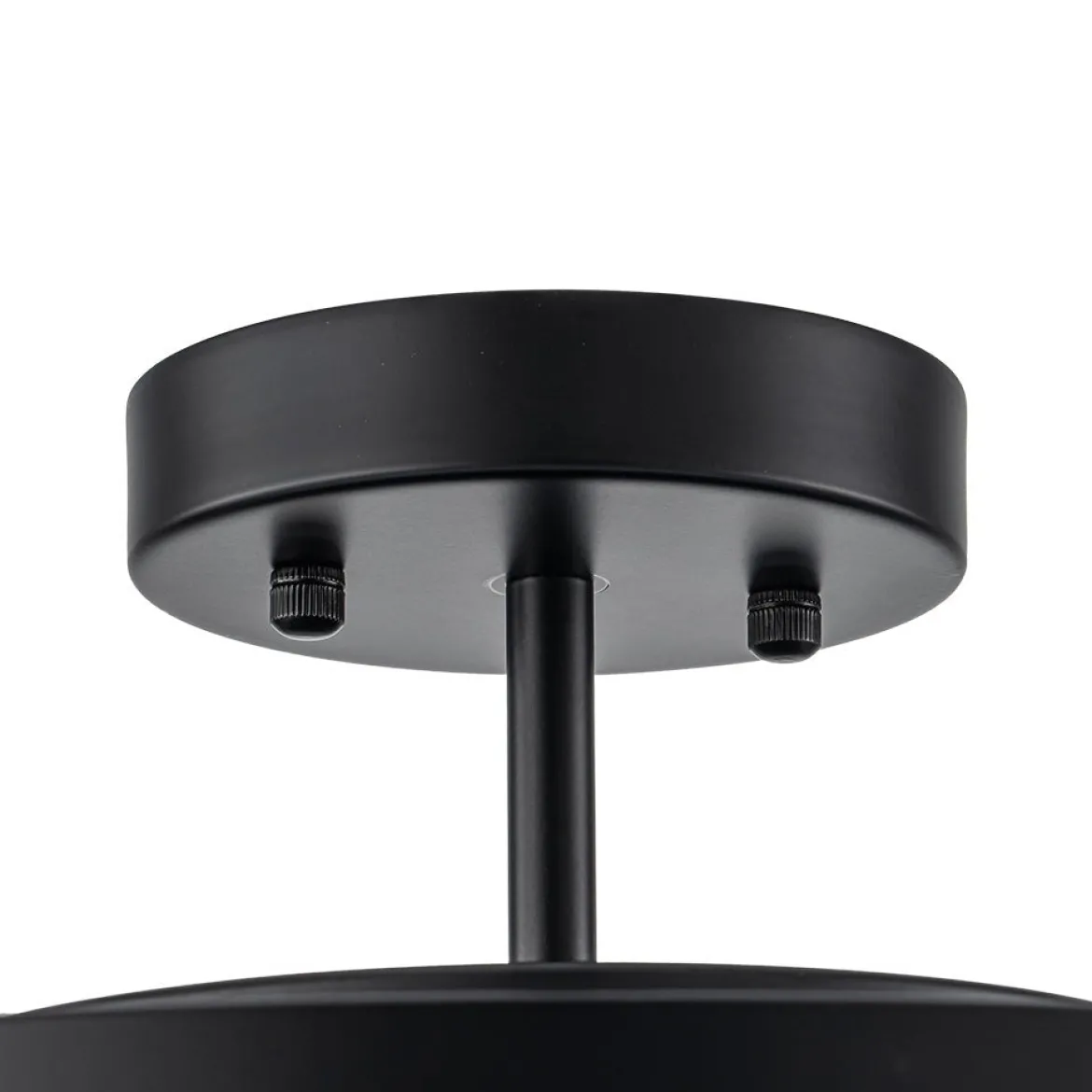 (OpenBox) Tiered Hammered Water Glass Round Semi Flush Mount