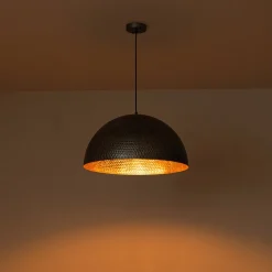 (OpenBox) Vintage Luxe Oversized Hammered Dome Pendant
