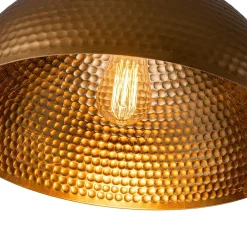 (OpenBox) Vintage Luxe Oversized Hammered Dome Pendant