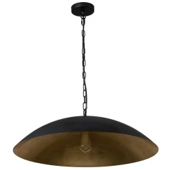 (OpenBox) Vintage Oversized Flat Dome Metal Pendant Light