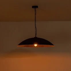 (OpenBox) Vintage Oversized Flat Dome Metal Pendant Light