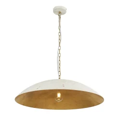 (OpenBox) Vintage Oversized Flat Dome Metal Pendant Light
