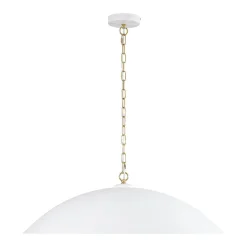 (OpenBox) Vintage Oversized Flat Dome Metal Pendant Light